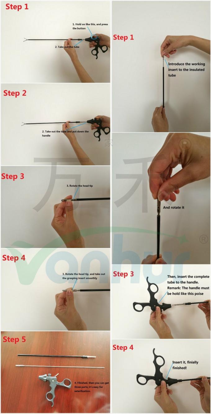 Vanhur Laparoscopic Dissecting Forceps 45°